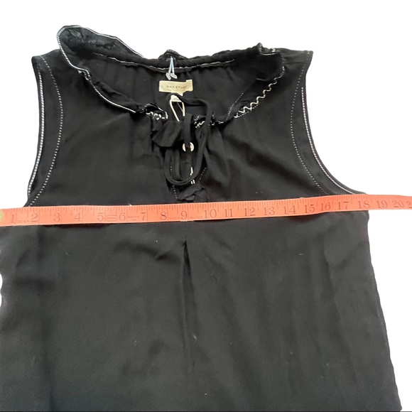 NWT Max Studio Ruffle Sheath Dress w/ Embroidered edge size Small - Picture 4 of 8